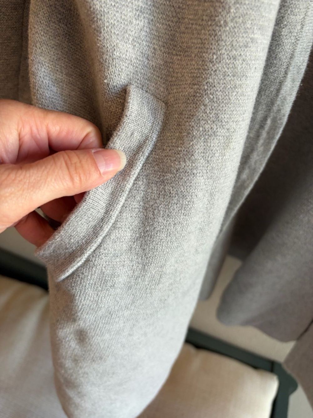 J. Crew Vanessa Sweater-Jacket in Heather Grey - Picture 8 of 11